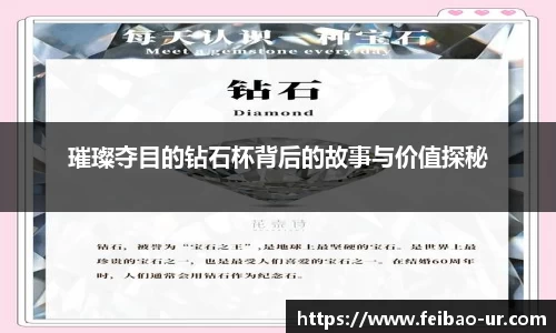 璀璨夺目的钻石杯背后的故事与价值探秘
